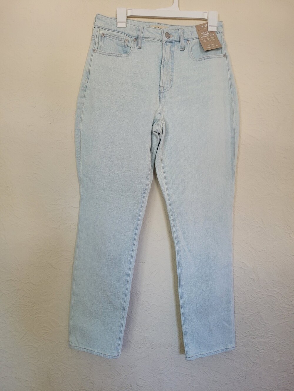 Madewell W29 The Curvy Perfect Vintage Jean - Light Wash Denim NWT